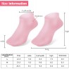 HENGBIRD Lot de 2 paires de chaussettes hydratantes en silicone pour la peau sèche et rugueuse et antidérapantes à l'aloe vera